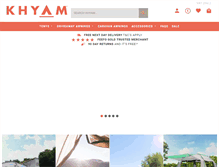 Tablet Screenshot of khyam.co.uk